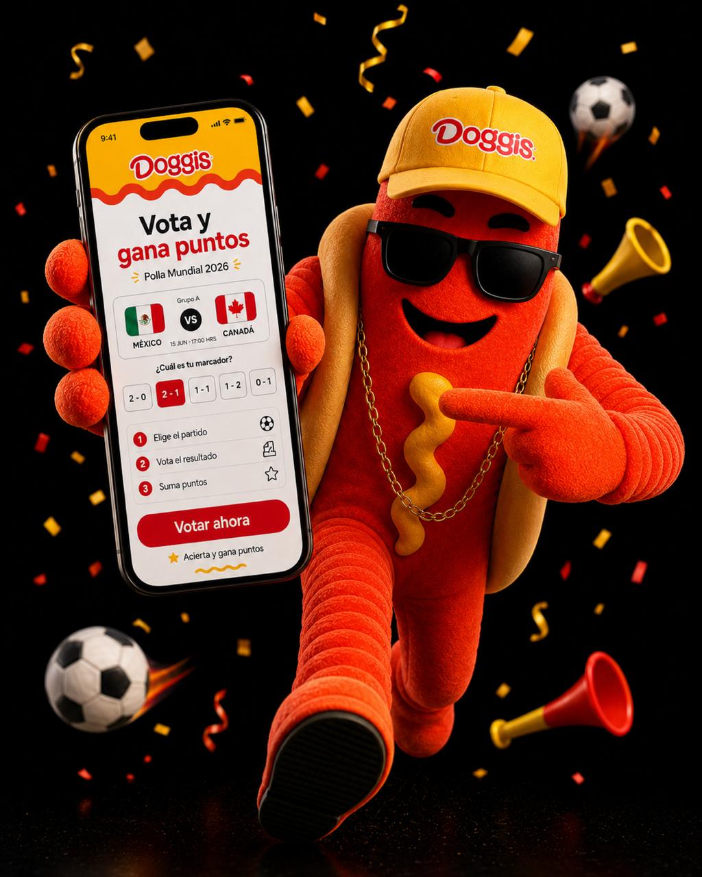 Pantalla de votación de partido